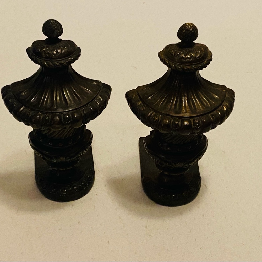 Neoclassical Cast Iron Book Ends. Beautiful Design, Durable